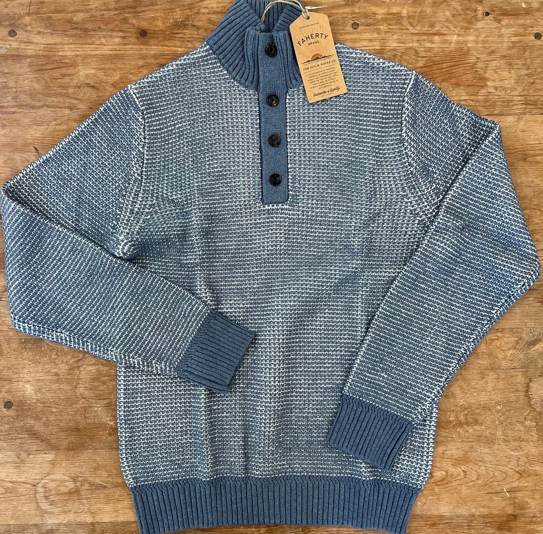 quarter button sweater