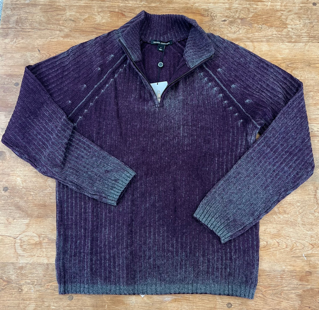 rm51815 inked ribbed 1/4 zip