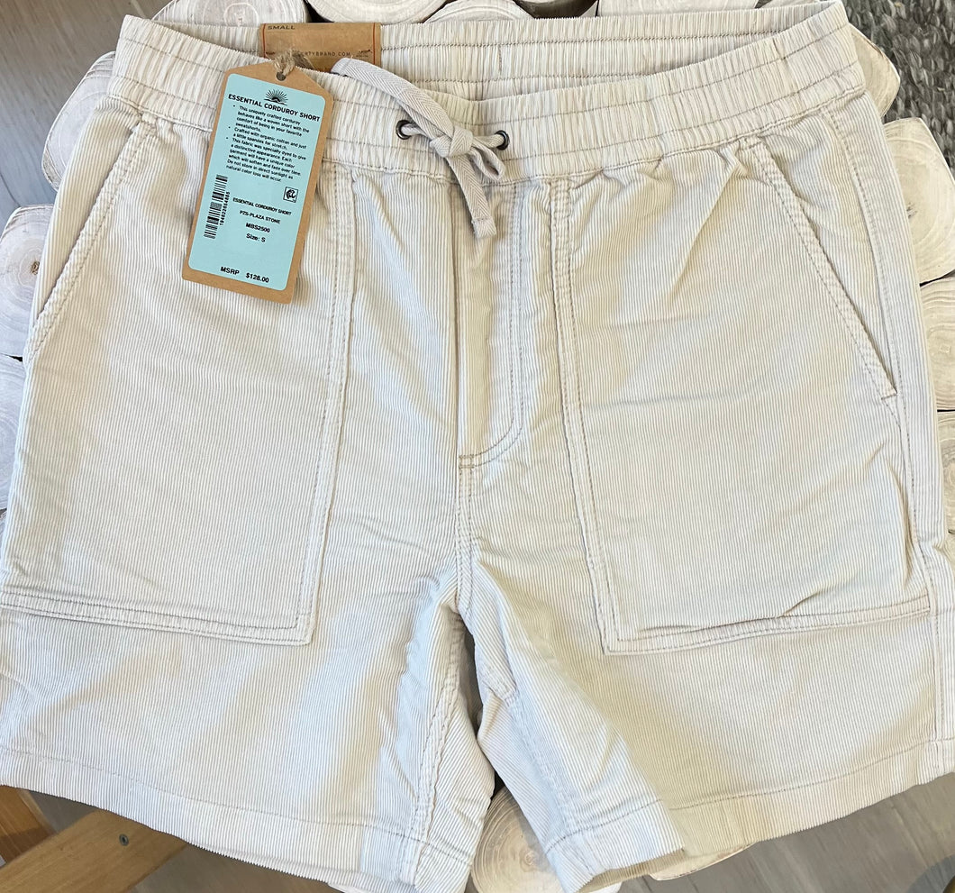 essential corduroy short