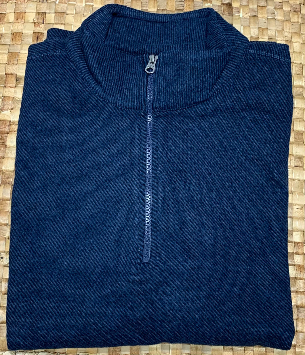 Legend sweater 1/4 zip navy or riviera blue