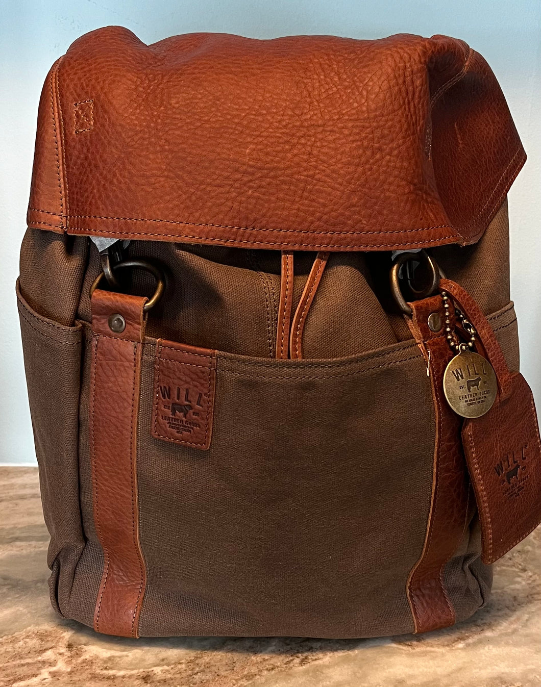the explorer backpack tobacco/mahogany