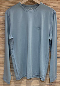 l/s all day tee atoll blue